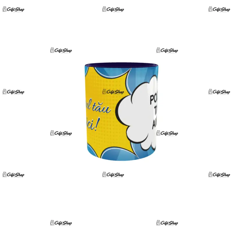 Cana personalizata cu poza si text, 330ml, model 3345